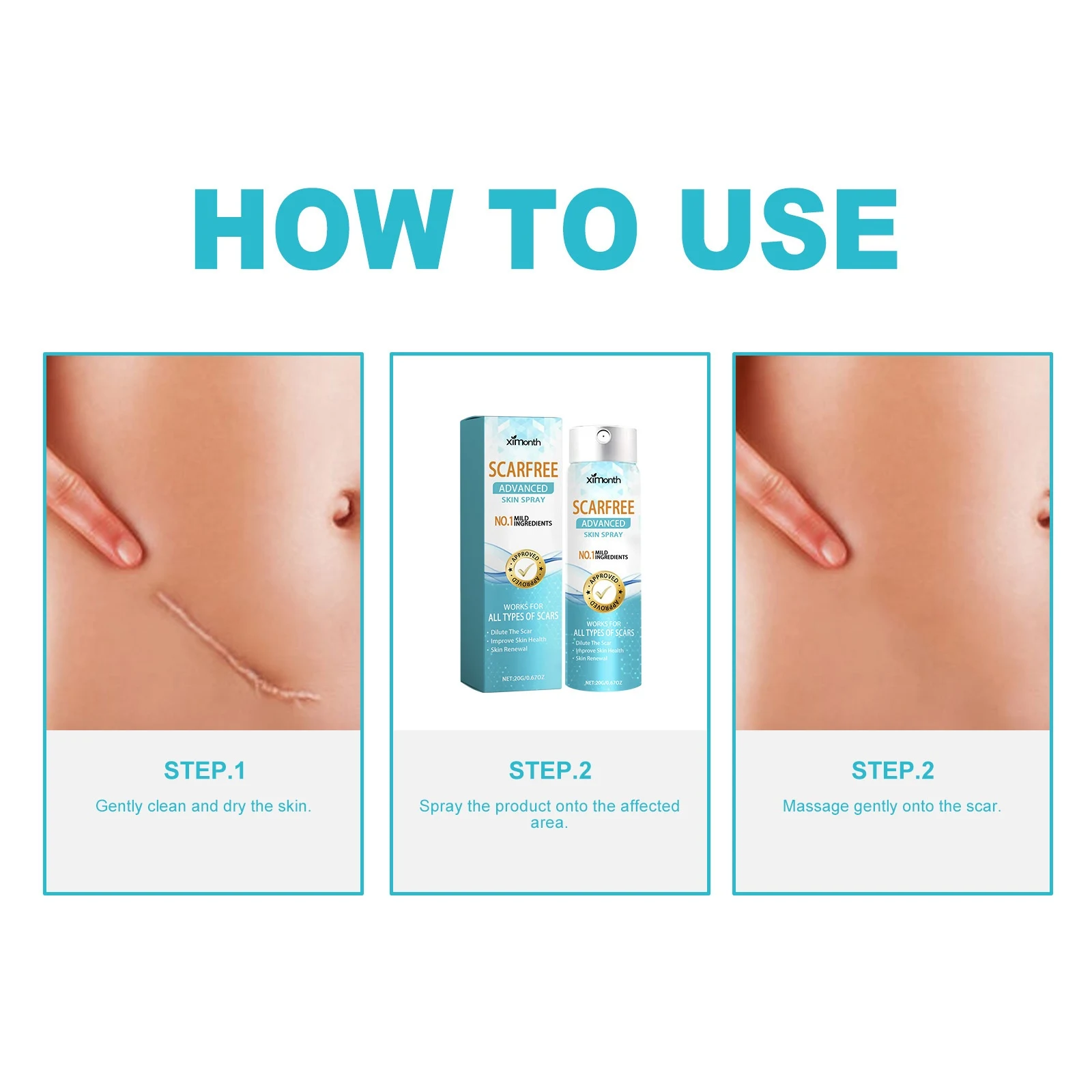 Title 5, Lighten Spray Corporal para Cicatrizes Clareia ...