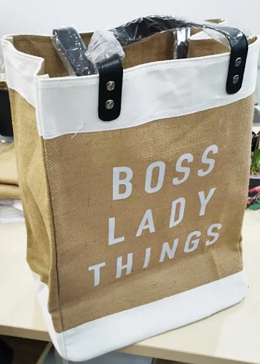 Title 1, Custom Burlap Bag Microfiber Tote Bag