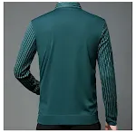 Camiseta de hombre Otoño Falso Dos Piezas Cuello Camisa Manga Larga Tejido Superior. Elegante, cómoda y perfecta para el clima otoñal. — foto 11