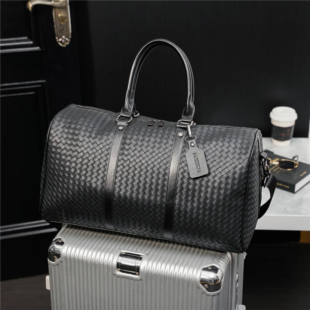 Title 2, Bolsa de viagem transversal e de ombro com text...