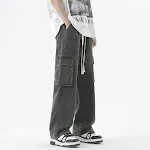 Spring and Summer Multi-pocket Workwear Jeans for Men. Durable and functional for everyday tasks. Comfortable and stylis — photo 7