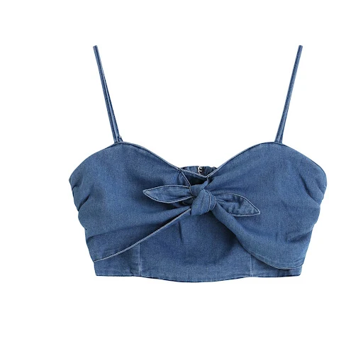 Title 1, Denim Inner Camisole Dames All-match Zomer Nieu...