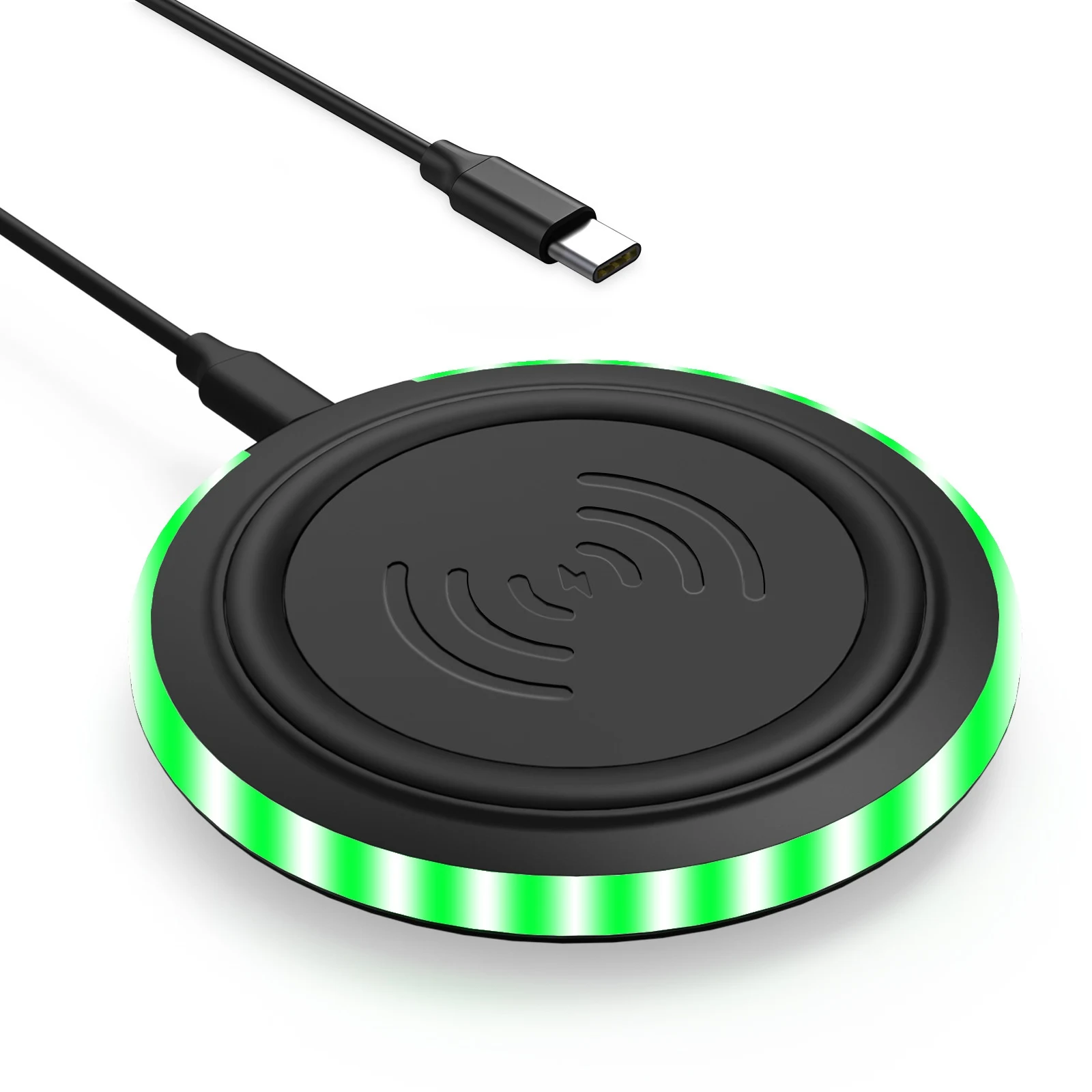 Title 5, Ultra-thin Round 10W Desktop Wireless Phone Cha...
