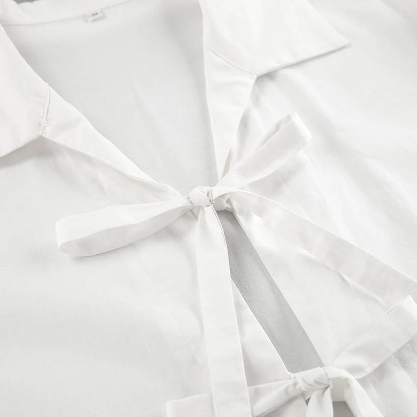 Title 7, Womens Cotton Design Lace-up Shirt
