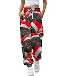Europäische und amerikanische Weihnachtshose, hohe Taille, lockere 3D-Druck Casual-Sporthose für Damen, mit Kordelzug — foto 12