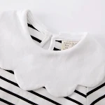 Camiseta base de cuello con pétalos para bebé Suave y cómoda, perfecta como capa inferior. Diseño delicado y versátil, ideal para cualquier ocasión. — foto 4