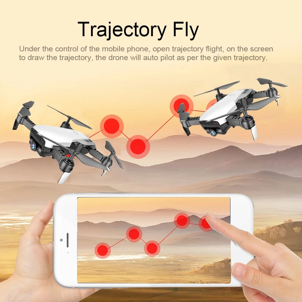 Drone S163 com câmera dupla, controle remoto aéreo de quatro eixos dobrável, ideal para fotos e vídeos aéreos incríveis e fáceis de transportar — foto 5