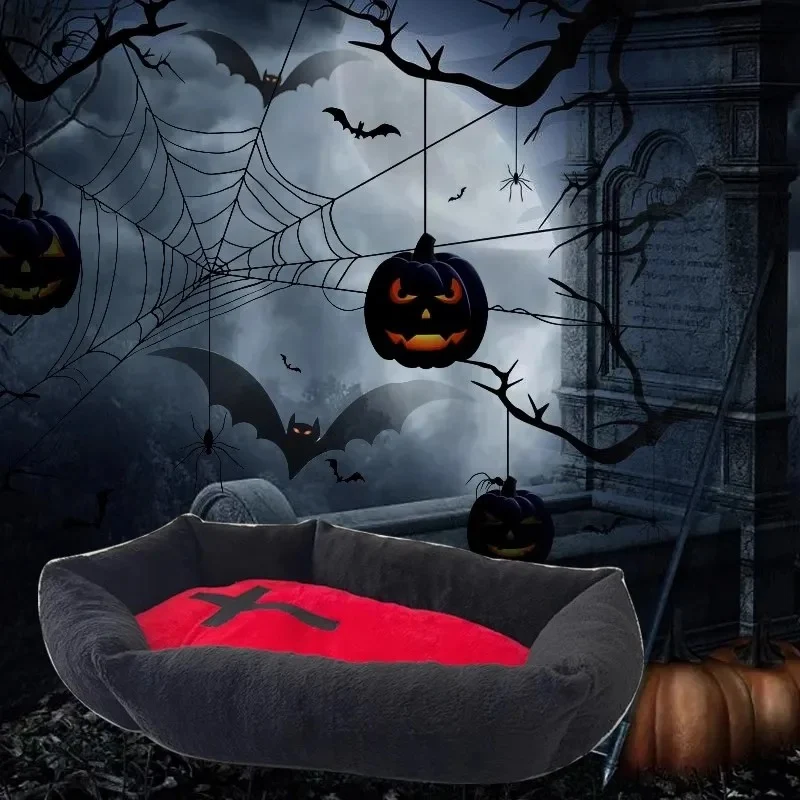 Halloween Pet Bed for Dogs and Cats Comfortable and Festive Themed Design Soft and Cozy Perfect for Sweet Dreams and Res — photo 3