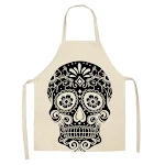 Creative Cotton and Linen Skull Series Apron. Protect your clothes with style in the kitchen or garden. Unique design an — photo 2