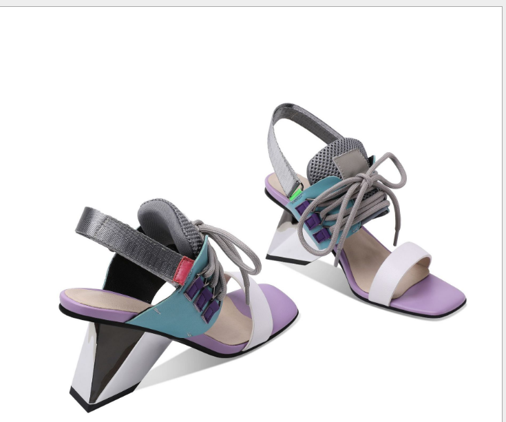 Title 3, Damen Sandalen, Sommer, High Heels mit speziell...
