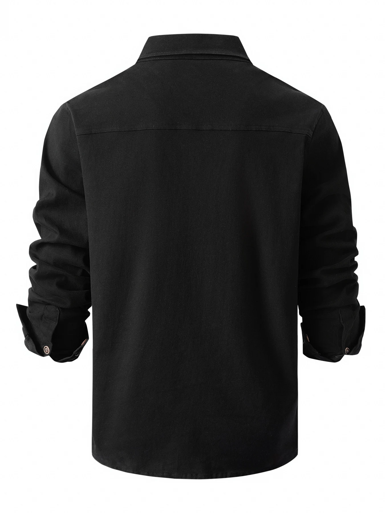Camisa masculina tamanho europeu com lavagem e elasticidade Conforto e estilo para o homem moderno. Perfeita para o dia a dia, com ajuste ideal — foto 6