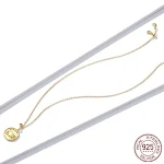 Collar dorado con elefante en relieve y oro real para amantes de los animales. Un regalo perfecto para expresar amor. — foto 4