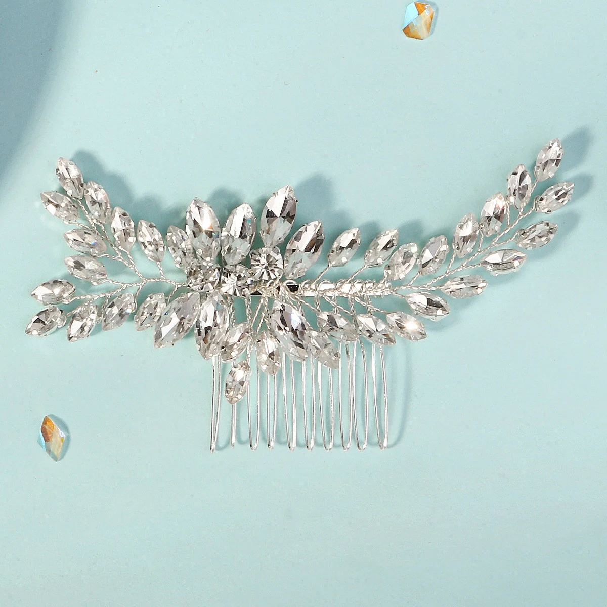 Title 4, Rhinestone Tuck Comb Hair Comb, an exquisite ha...