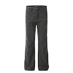 Heren Casual Broek met Wijde Pijpen Effen Kleur Eenvoudig Comfortabel en Stijlvol Ideaal voor Dagelijks Gebruik en Ontspannen Looks — foto 4
