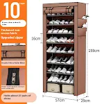 Dustproof multi-layer door household storage shoe rack, keep your shoes organized and protected with this practical solu — photo 3