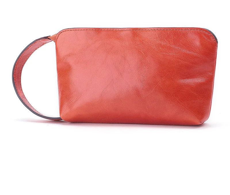 Bolsa para celular nova de couro liso, pequena bolsa de mão feminina, carteira para moedas e celular, prática para organização e uso diário. — foto 3