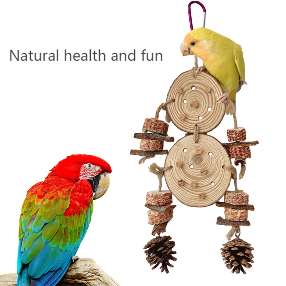 Title 11, Parrot Chew Toys Corn Cobs Pine Cones Barks Han...
