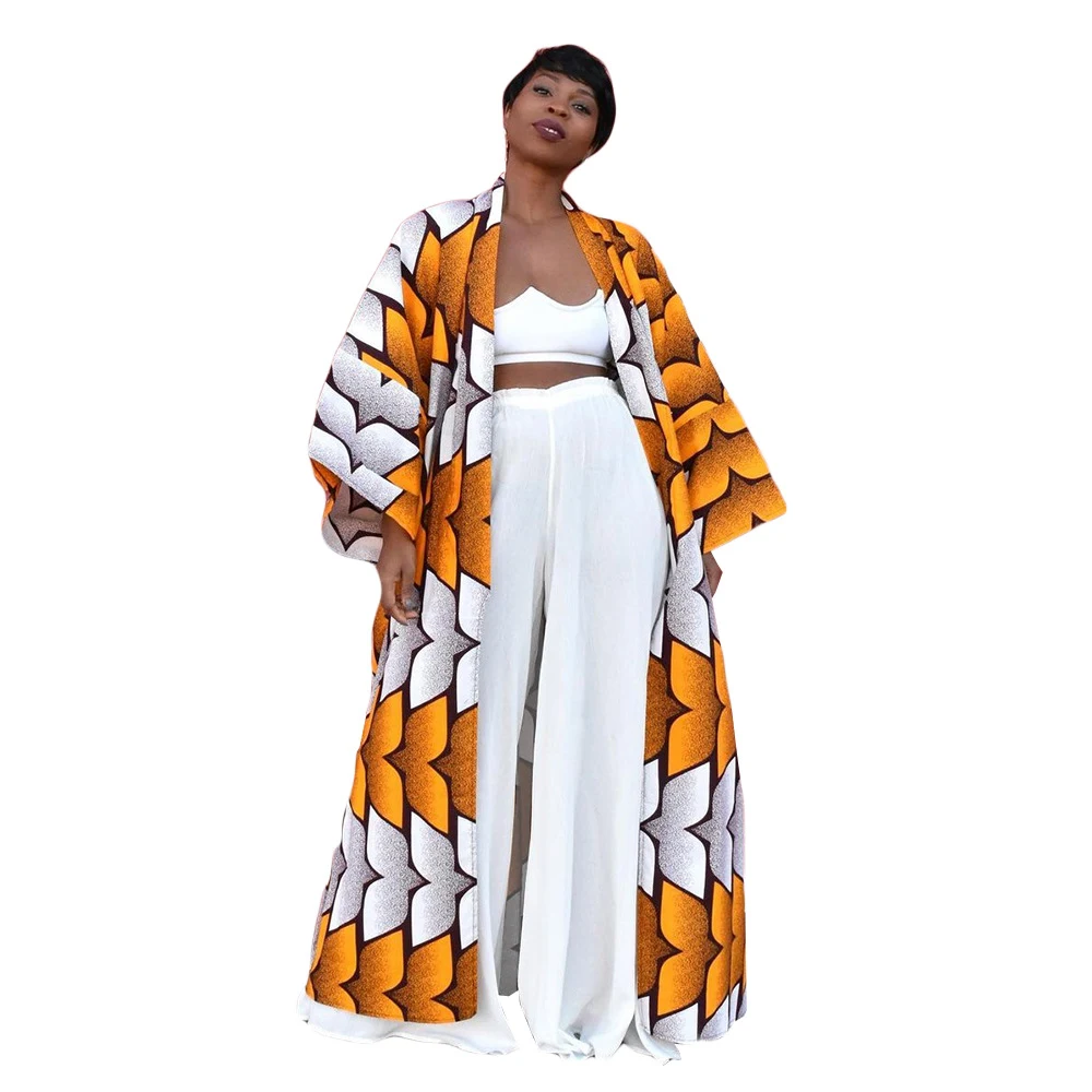 Fashion Temperament Plus Size All-matching Long Loose Printed Cardigan Jacket. Stylish and versatile, perfect for any ou — photo 2