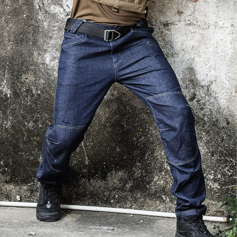 Men's Straight Multi-pocket Stretch Slim Jeans, Combining Comfort and Style for Everyday Wear, a Modern and Versatile Fi — photo 4