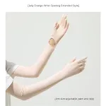 Nylon Ice Silk Long Sun Protection Ice Sleeve Gloves Women's UV Protection Sleeves Sun Protection Summer Long Arm Guard — photo 16