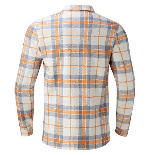 Title 12, Camisa xadrez masculina com abotoamento simples...