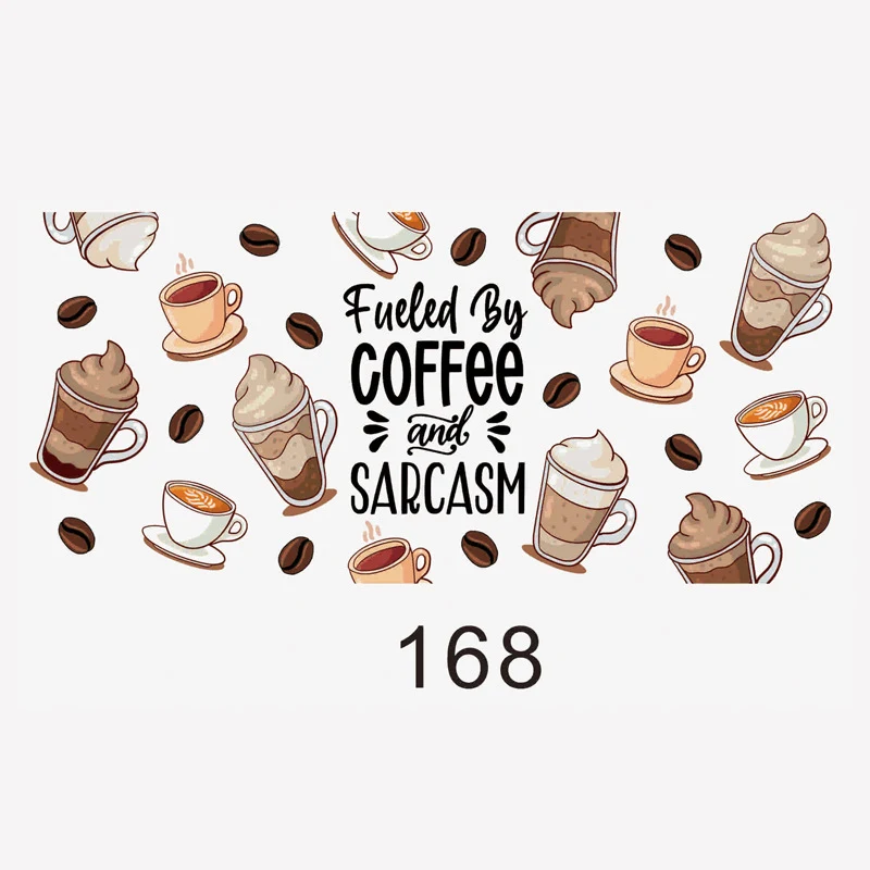 Waterproof and High Temperature Resistant Self-adhesive Labels for Coffee Cup Themed Glass, perfect for hot beverages. — photo 3