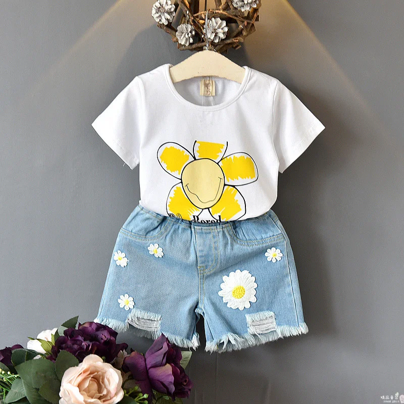 Title 11, Roupa infantil de verão para meninas, conjunto ...