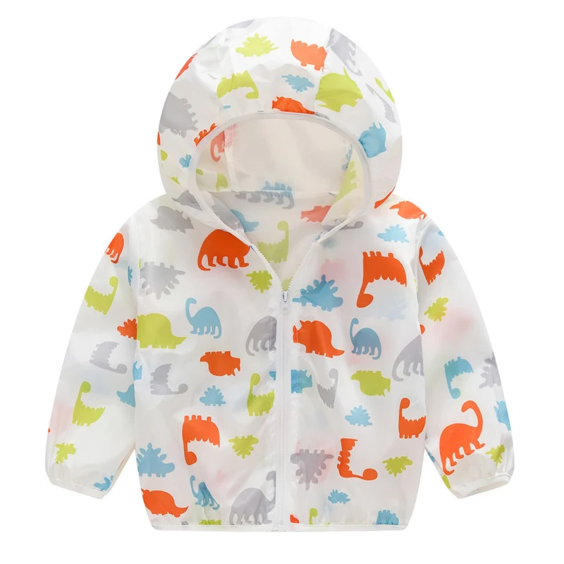 Ropa de protección solar infantil linda y transpirable con capucha, delgada, para mantener a los niños frescos y protegidos del sol. — foto 1