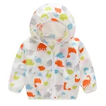 Ropa de protección solar infantil linda y transpirable con capucha, delgada, para mantener a los niños frescos y protegidos del sol. — foto 1