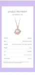 Delicada corrente de clavícula em ouro rosé com opala, simples e elegante. Adicione um toque sutil de brilho ao seu visual. Perfeita para usar sempre. — foto 6