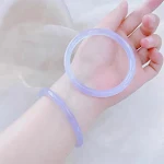 Pulseira de Calcedônia Violeta Cor Changchun Beleza, Acessório Sofisticado que Realça a Sua Beleza e Adiciona Um Toque de Elegância — foto 5