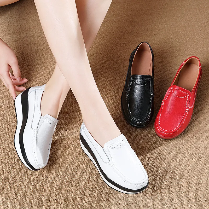 Title 3, Sapatos Femininos Casuais Versáteis com Sola Gr...