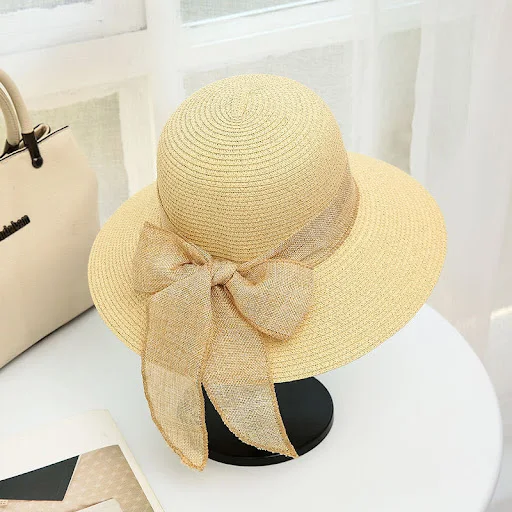 Title 8, Straw Hat Womens Sunscreen Large Eaves Beach S...