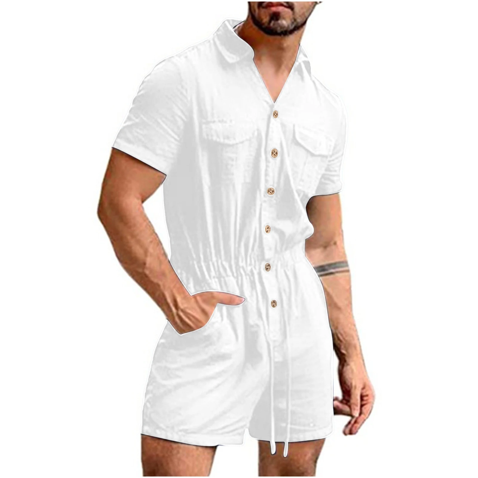 Men's Printed Beach Shirt, one-piece, perfect for summer. Lightweight and breathable with stylish designs. Enjoy comfort — photo 1