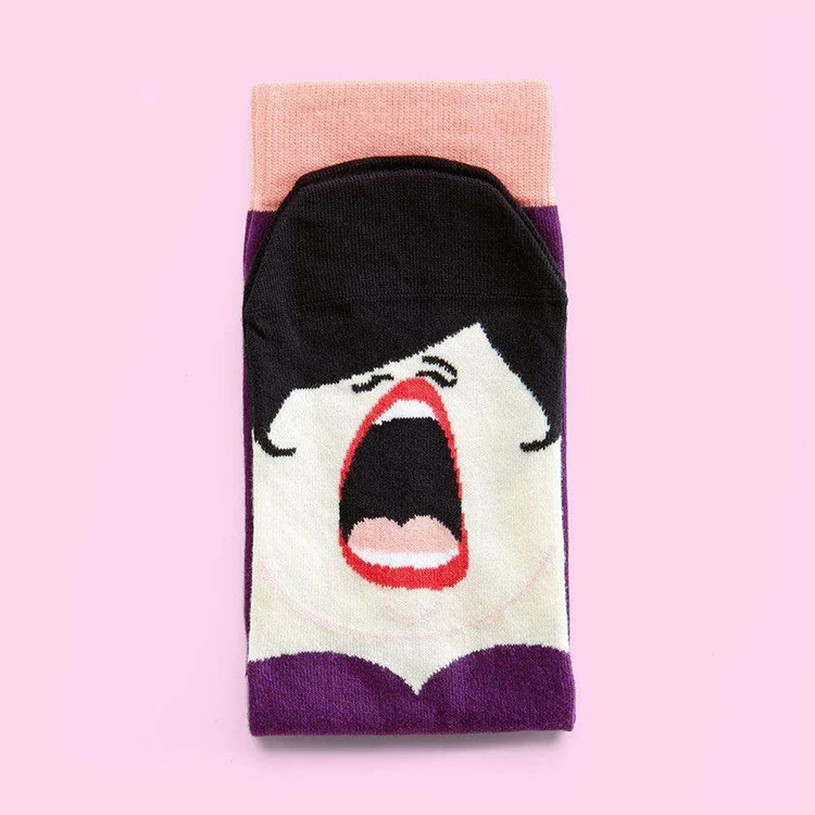 Title 5, Funny Personality Double-sided Pattern Jacquard...
