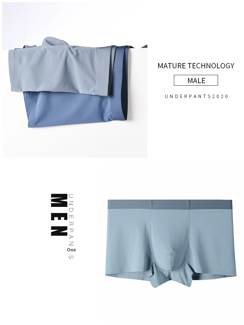 Title 14, Cuecas Boxer Modal Masculinas Novas Sem Costura...