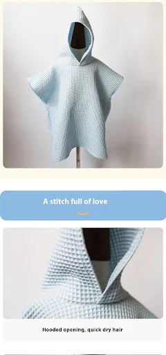 Title 3, Roupa de banho infantil com capuz, absorvente, ...
