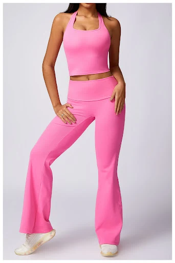Title 3, Hip Lifting Bell-bottom Pants for Women Nude Fe...