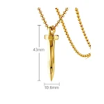 Colar masculino de aço inoxidável com águia. Design forte e elegante. Acessório perfeito para homens que buscam estilo e personalidade. Use em qualquer ocasião. — foto 6