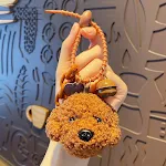 Trendiger, cooler Cartoon DIY Plüsch Teddy Schlüsselanhänger. Selbstgestalten, süßes Kuscheltier, individueller Anhänger für Schlüssel und Taschen. — foto 3