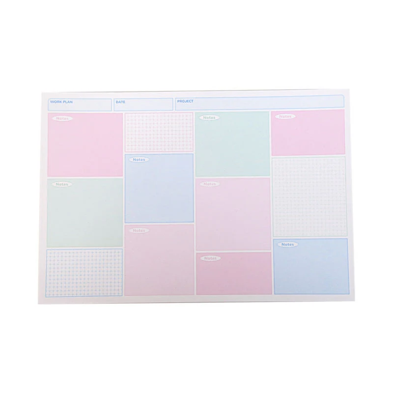 Caderno xadrez simples para estudantes. Base de anotações e bloco Mamo. Ideal para tomar notas e estudar com organização. — foto 4