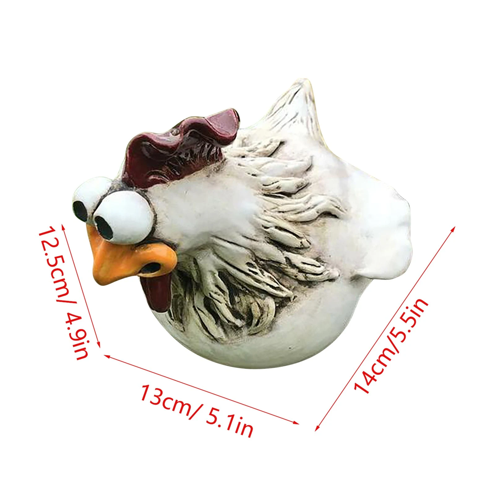 Title 10, Courtyard Art Chicken Garden Lawn Statue Side S...