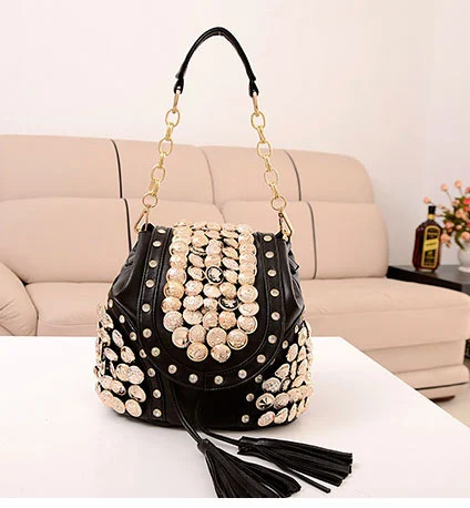 Bolsa de moda Bolsa Retro Tassel Bucket Bols — foto 4