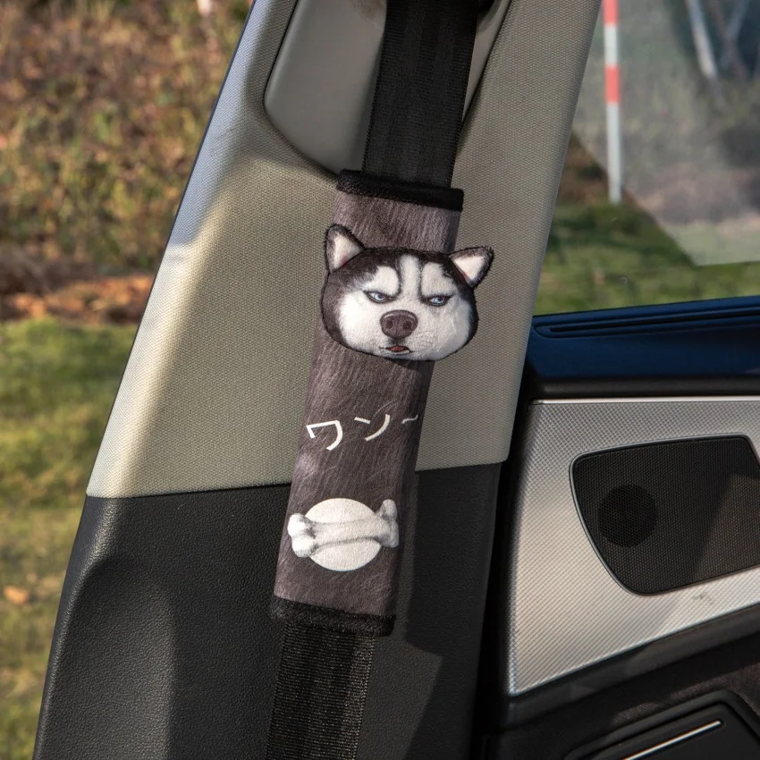 Title 1, Cartoon car seat belt for kids. Provides safety...
