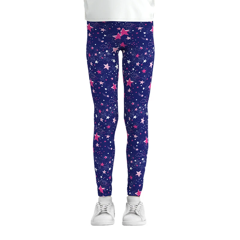 Girls Digital Printing Leggings Thin Stretch Pants Comfortable and stylish leggings perfect for active girls and everyda — photo 20