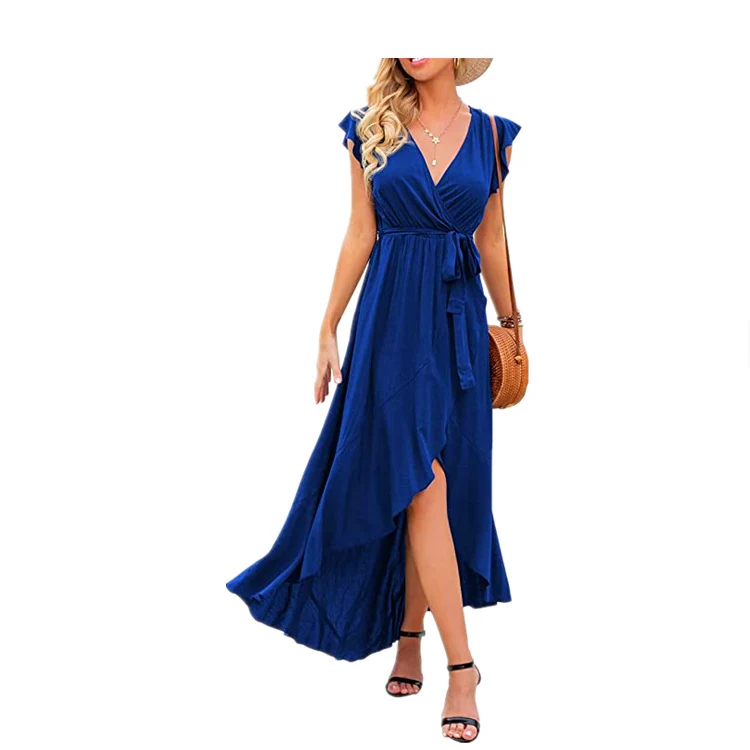 Title 3, Vestido Swing Irregular Feminino com Fendas e A...