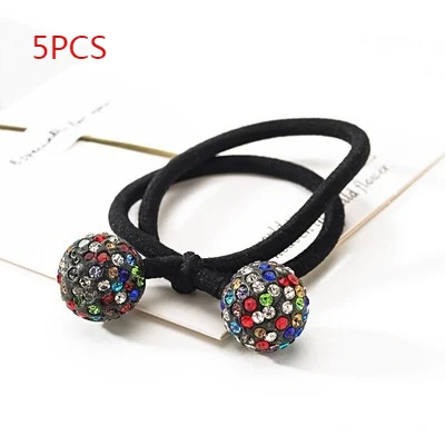 Rhinestone Ball Hair Ring Hair Accessories Sweet Hair Elastic Band Add sparkle and style to your hairstyle. Perfect for — photo 2