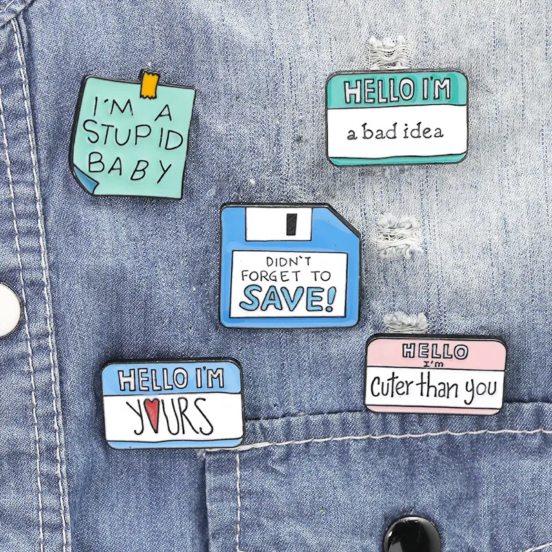 Title 5, Post-it broche voor pakken, mode accessoires. O...