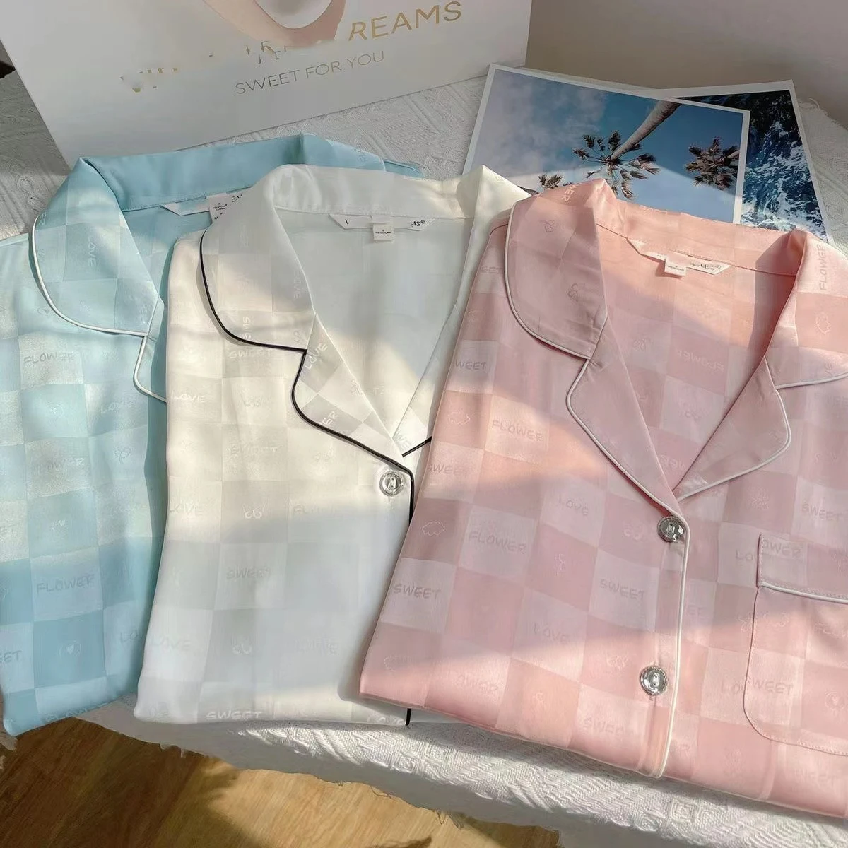 Title 5, Womens Silk Home Clothing Set Luxurious Comfor...