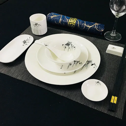 Title 8, Chinese Restaurant Hotel Ceramic Tableware Set,...
